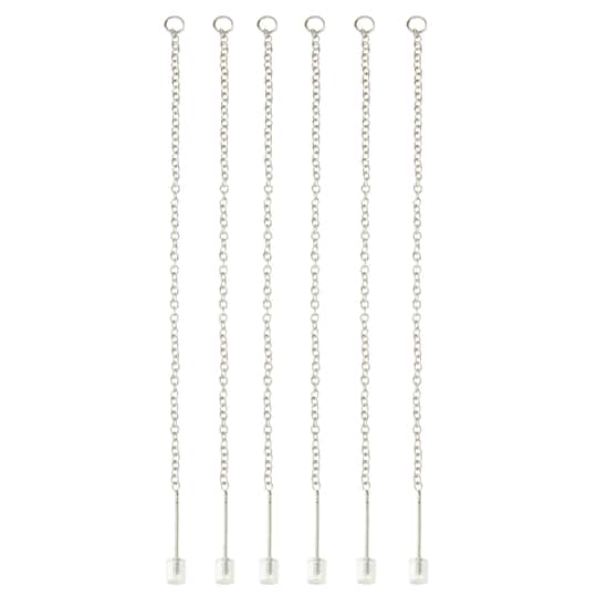 12 Packs: 6 ct. (72 total) Silver Earring Threads with Ring by Bead Landing™